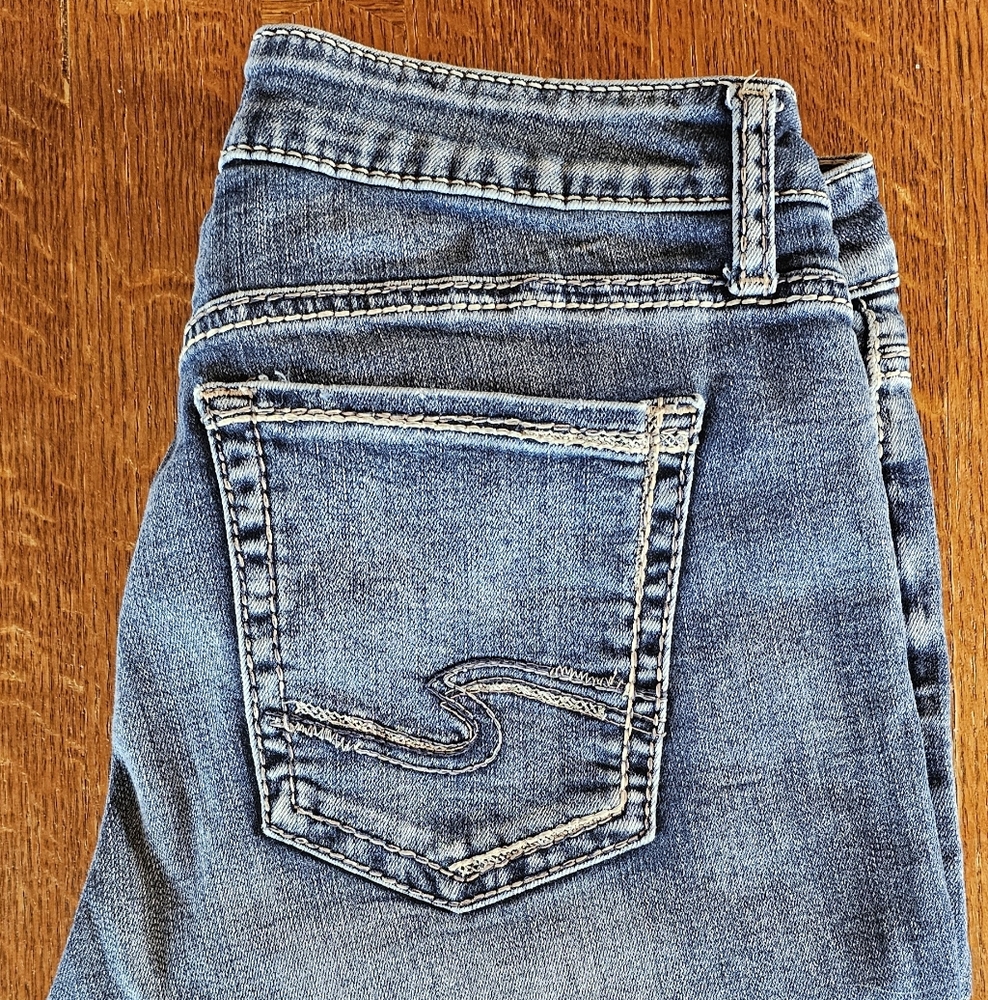 Silver Jeans AVERY Women's Deep Blue Skinny Jeans 29x27